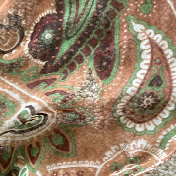 Chico’s Silken Scarf Sheer Patterned Paisley Business Professional FLAW - Picture 6 of 6
